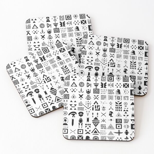 Item preview, Ancient Egyptian Hieroglyph Symbols Geometric Pattern designed and sold by Aurora Hues.
