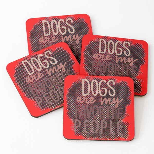 Item preview, Dogs are my favorite people halftone brown designed and sold by chuckletuckle.
