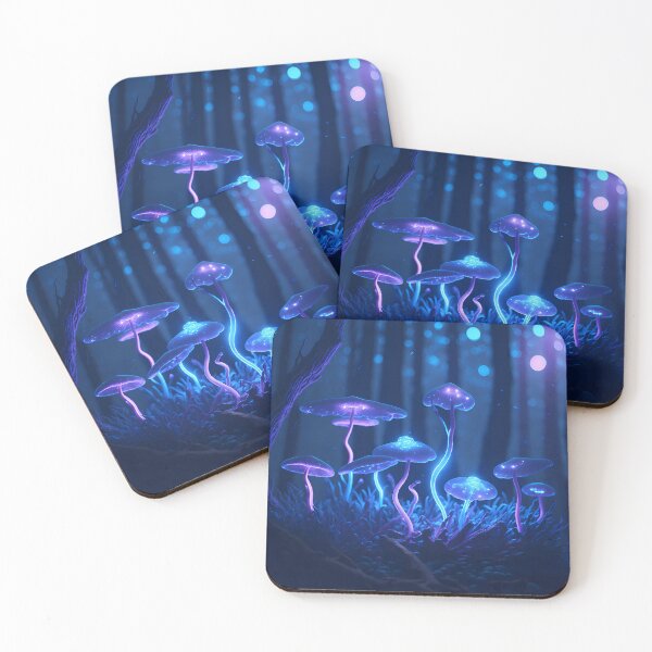 Item preview, Magic Mushroom Forest Silent Night  - Mushrooms designed and sold by internlvisions.