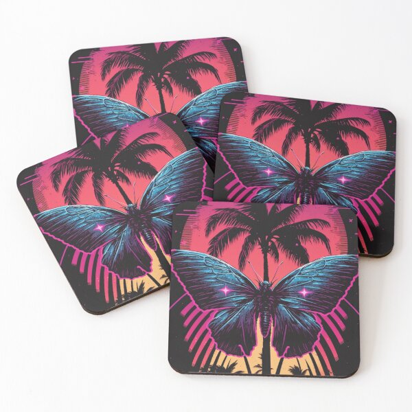Item preview, Synthwave/Retrowave Butterfly designed and sold by RESToRAPTOR.