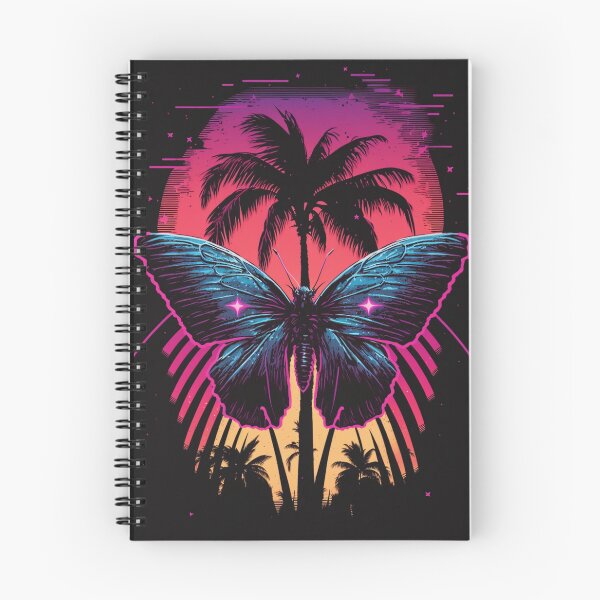 Artikelvorschau, Synthwave/Retrowave-Schmetterling entworfen und verkauft von RESToRAPTOR.