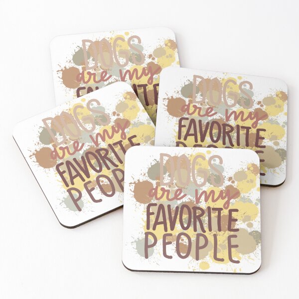 Item preview, Dogs are my favorite people yellow brown designed and sold by chuckletuckle.