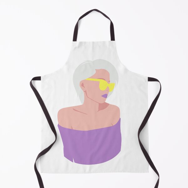 Item preview, Silver Grey Haired Woman in Sunglasses designed and sold by KatsCanvas.