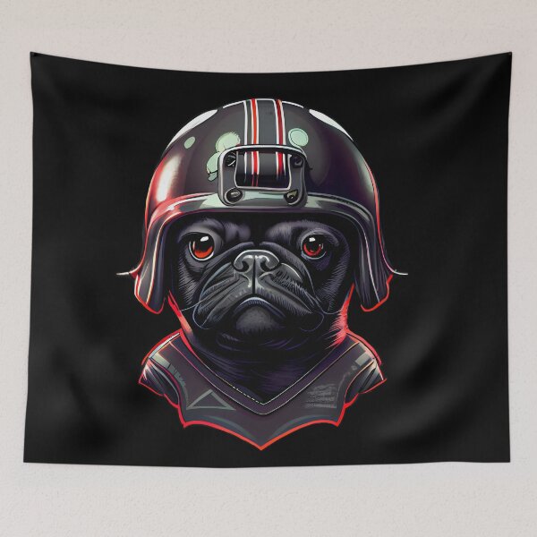 Item preview, Pug as football player two designed and sold by MLArtifex.