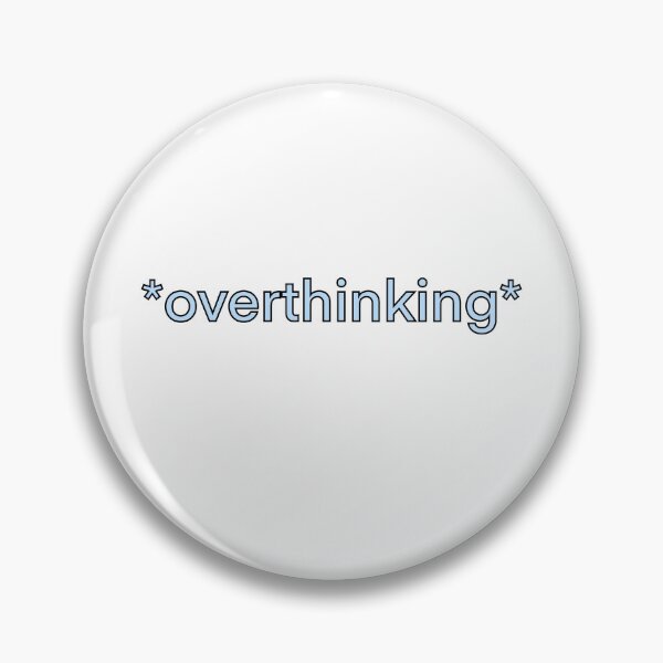 Item preview, *overthinking* (Blue) designed and sold by Kiran Hayer.
