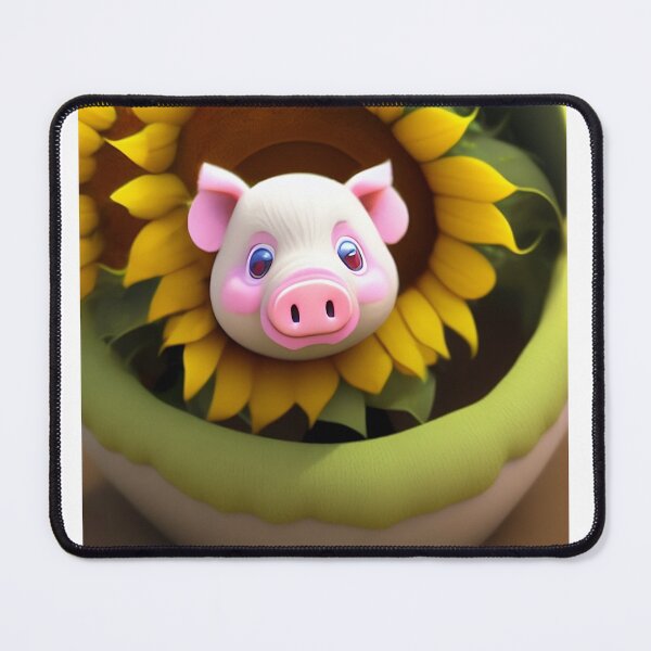 Item preview, Piggy in Sunflower designed and sold by MapacheRacoon.