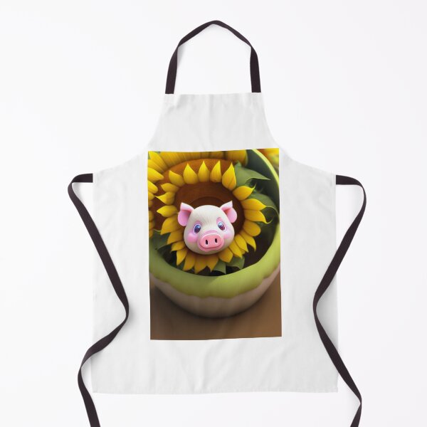 Item preview, Piggy in Sunflower designed and sold by MapacheRacoon.