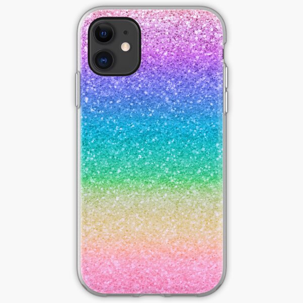 Rainbow Glitter iPhone cases & covers Redbubble