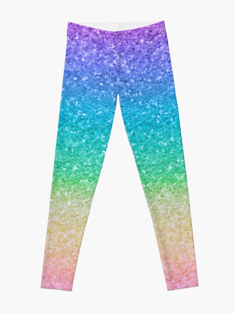 glitter workout leggings