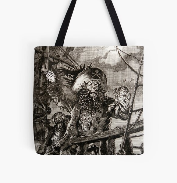 LeChuck's Revenge Engraving All Over Print Tote Bag