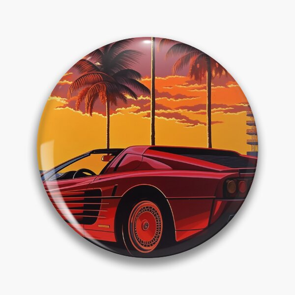 Artikelvorschau, Ferrari Testarossa bei Sonnenuntergang entworfen und verkauft von Ez9000.