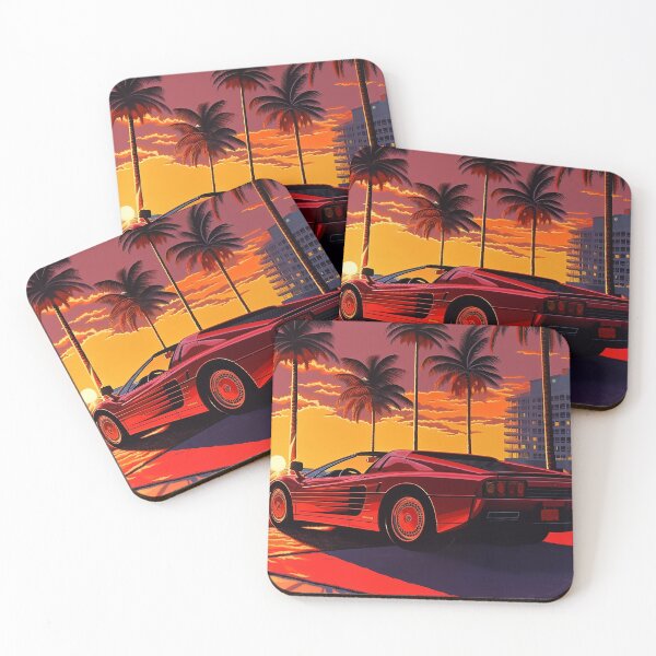 Item preview, Ferrari Testarossa at sunset designed and sold by Ez9000.