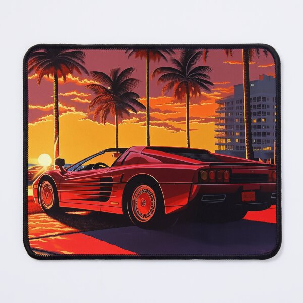 Item preview, Ferrari Testarossa al atardecer designed and sold by Ez9000.
