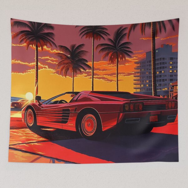 Item preview, Ferrari Testarossa at sunset designed and sold by Ez9000.