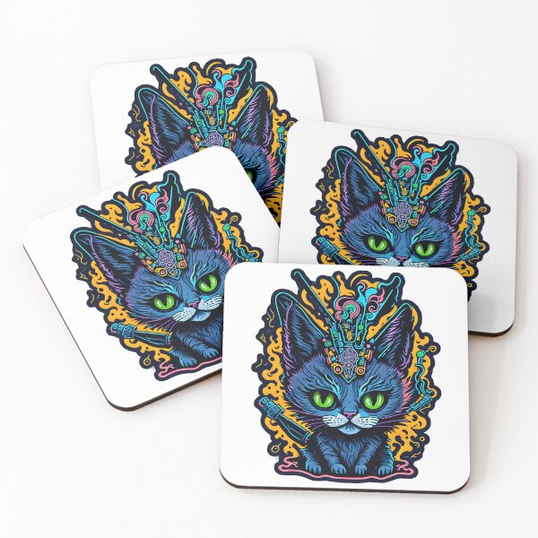 Item preview, Cute Cyber Cat designed and sold by NorthPointStyle.