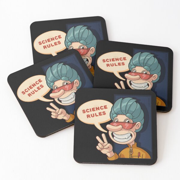 Item preview, Little mad scientist - science rules |  Black background | v 01 designed and sold by DicDoc.