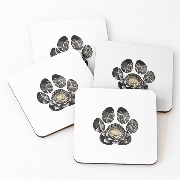 Item preview, Mandala Lotus Paw Print designed and sold by SnarkyCoffee.