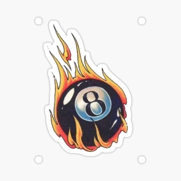 Artikel-Vorschau von Flaming 8-ball, designt und verkauft von ArtGratiaAsh.