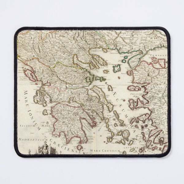 Item preview, A historical antique map from ancient Greece Guillaume de L'Isle, 1708 designed and sold by Lefteris Betsis.