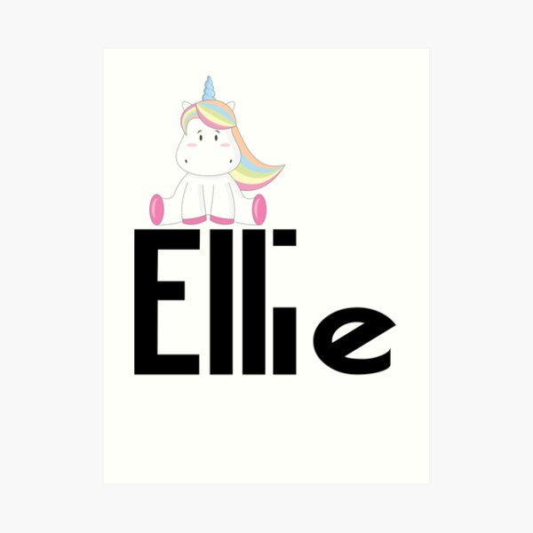 Ellie As A Full Name Art Prints | Redbubble