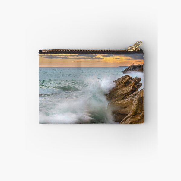 Item preview, Rocks at Playa la Caleta with breaking waves and cormorants designed and sold by Ralph Goldsmith.