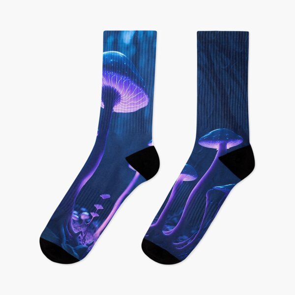 Item preview, Magic Mushroom Forest Mid Night Glow - Mushrooms designed and sold by internlvisions.