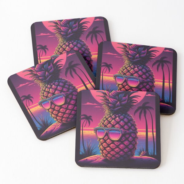 Item preview, Synthwave/Retrowave PineApple Cool designed and sold by RESToRAPTOR.