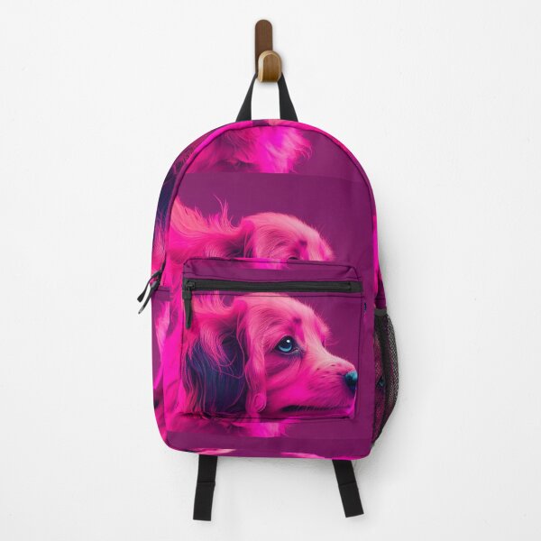 Item preview, pink colorful dog designed and sold by AlmaBrillante.