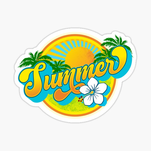 Summer! The Summer T-shirt Sticker