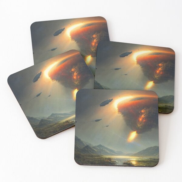 Item preview, Alien Shipping Attacking A Planet designed and sold by Space-Wear.