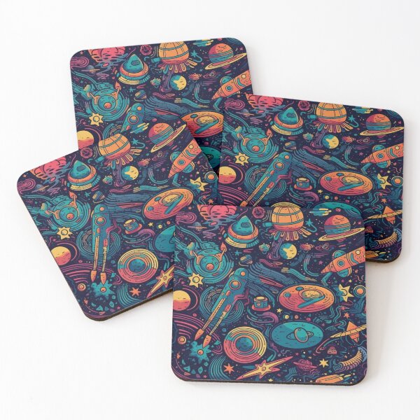 Item preview, Space Cartoon Pattern designed and sold by MoodMedley.