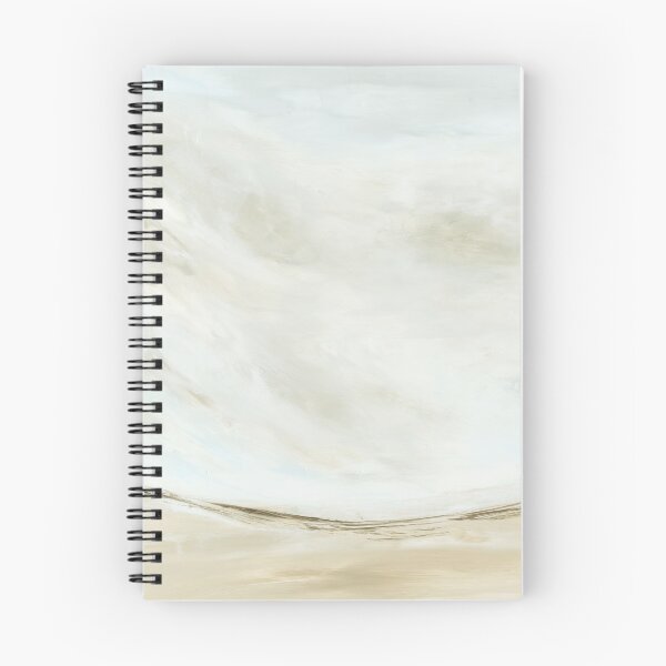 Item preview, Innegable - Pintura abstracta de paisaje neutro suave, gris azul beige designed and sold by nlsdesignllc.