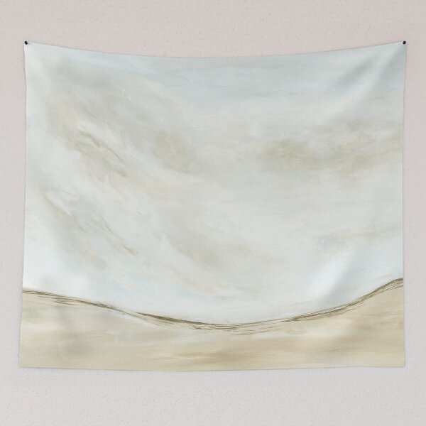 Item preview, Undeniable - Soft Neutral Landscape Abstract Painting, Gray Blue Beige designed and sold by nlsdesignllc.