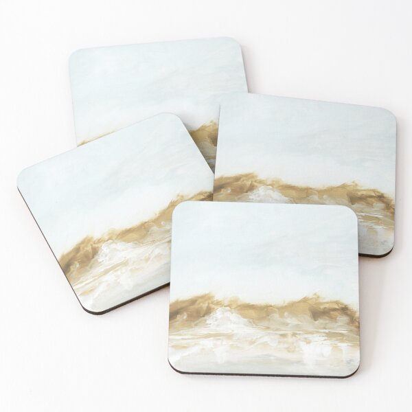 Item preview, Remarkable - Lake Landscape Abstract Painting, Muted Blue and Brown Art designed and sold by nlsdesignllc.