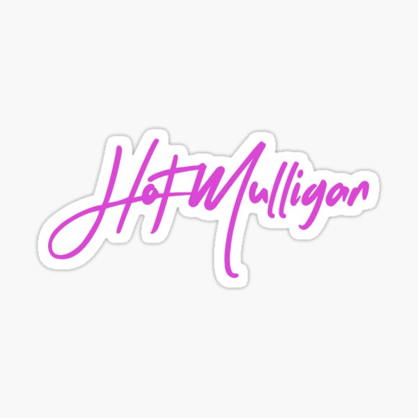 Aperçu de l'œuvre Logo Mulligan chaud - Rose créée et vendue par HaleighMade.