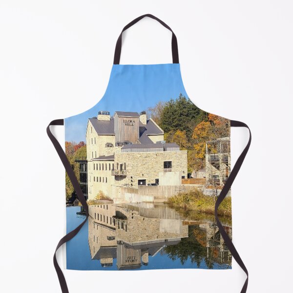 Item preview, Fall Reflection of Elora Mill Hotel & Spa in Grand River designed and sold by TreasleC.