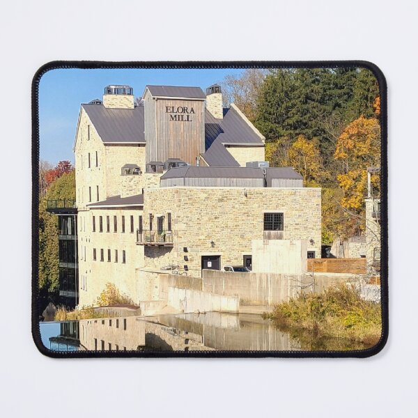 Item preview, Fall Reflection of Elora Mill Hotel & Spa in Grand River designed and sold by TreasleC.
