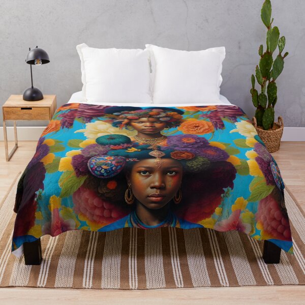 Item preview, Afro flower women designed and sold by MamaO1.