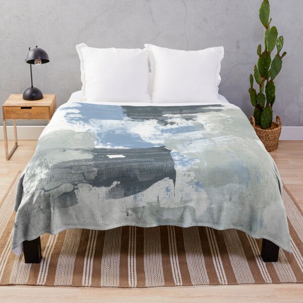 Item preview, Surface No. 1 - Abstract Modern Minimalist Blue Gray Painting designed and sold by nlsdesignllc.