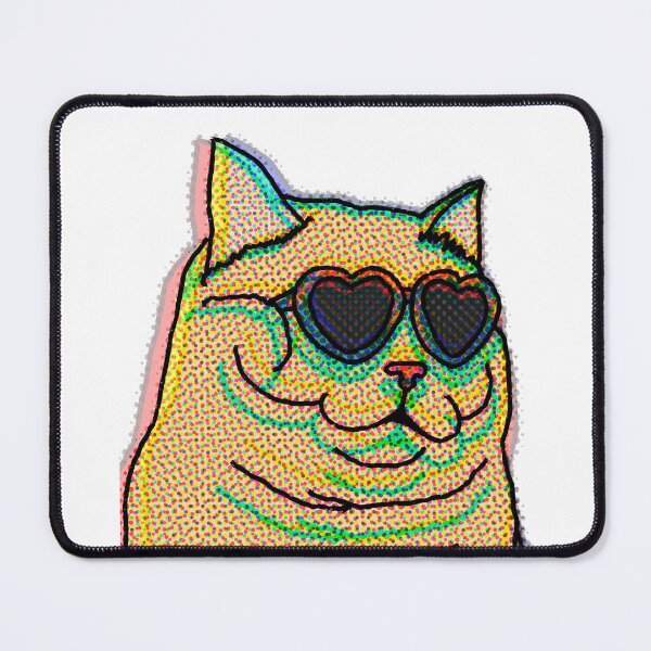 Item preview, psychedelic cat designed and sold by DelfisArt.