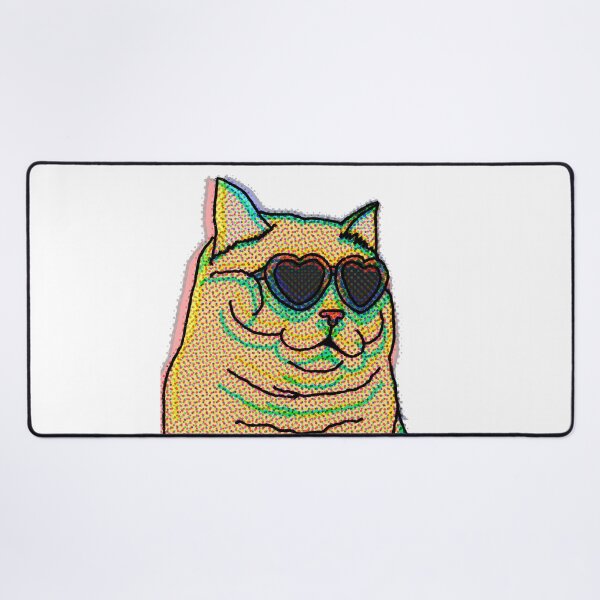 Item preview, psychedelic cat designed and sold by DelfisArt.