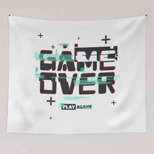 Aperçu de l'œuvre GAME OVER, Play Again ! créée et vendue par ZaCrea.