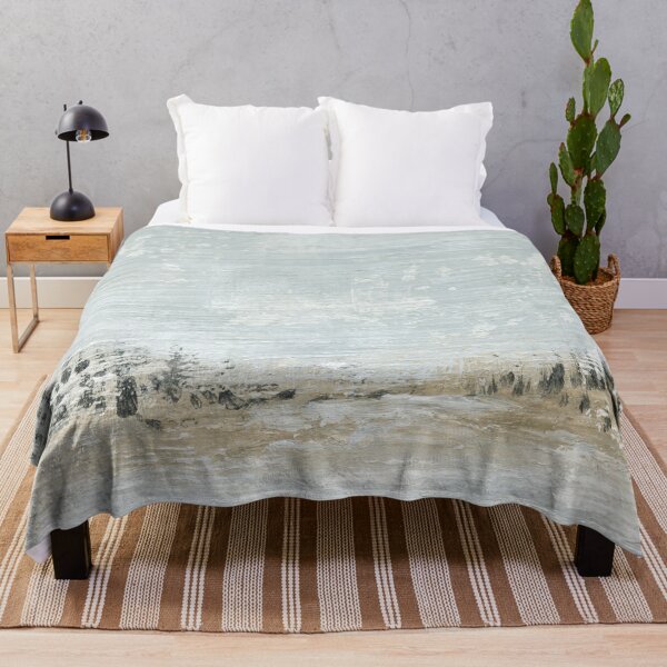 Item preview, Oasis - Muted Minimalist Abstract Landscape Painting, Textured designed and sold by nlsdesignllc.