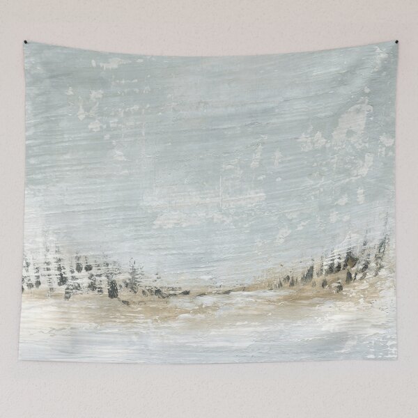 Item preview, Oasis - Muted Minimalist Abstract Landscape Painting, Textured designed and sold by nlsdesignllc.