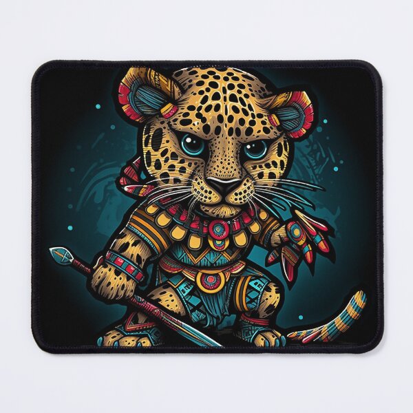 Item preview, Aztec Leopard Warrior designed and sold by DreamPuzzles.