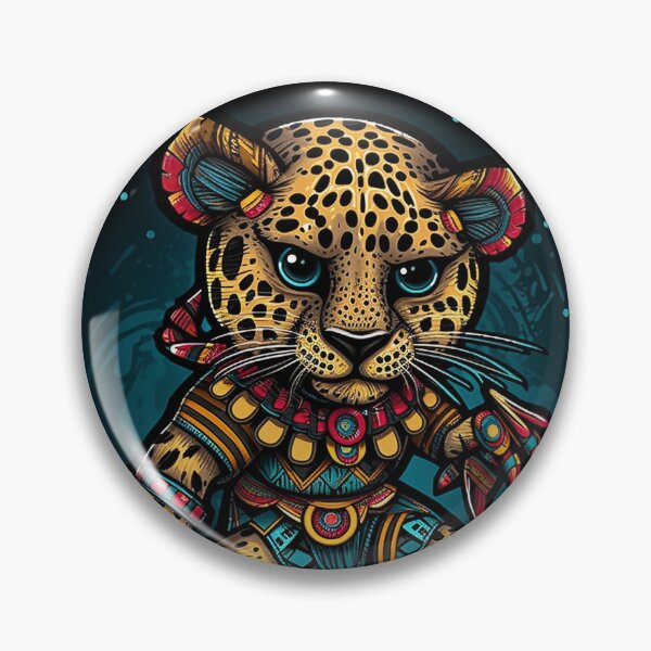 Item preview, Aztec Leopard Warrior designed and sold by DreamPuzzles.