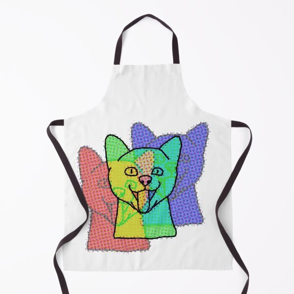 Item preview, psychedelic cat designed and sold by DelfisArt.