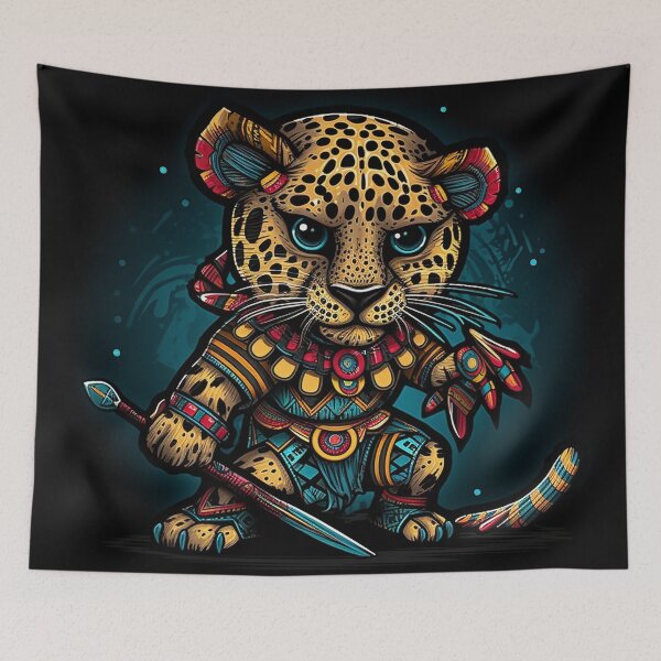 Item preview, Aztec Leopard Warrior designed and sold by DreamPuzzles.