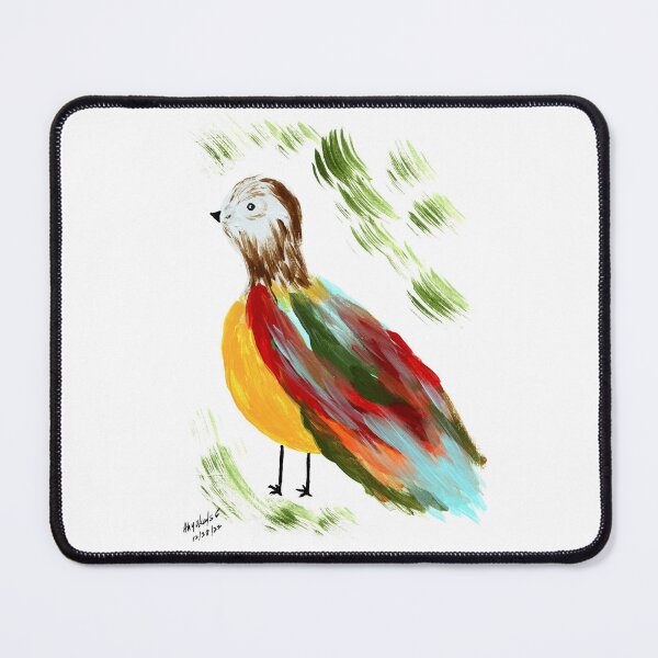 Item preview, ABSTRACT BIRD WITH MULTICOLOR WINGS designed and sold by Art-by-Ahyoka.