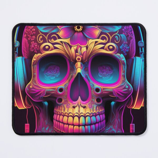 Item preview, Synthwave/Retrowave Sugar Skull designed and sold by RESToRAPTOR.
